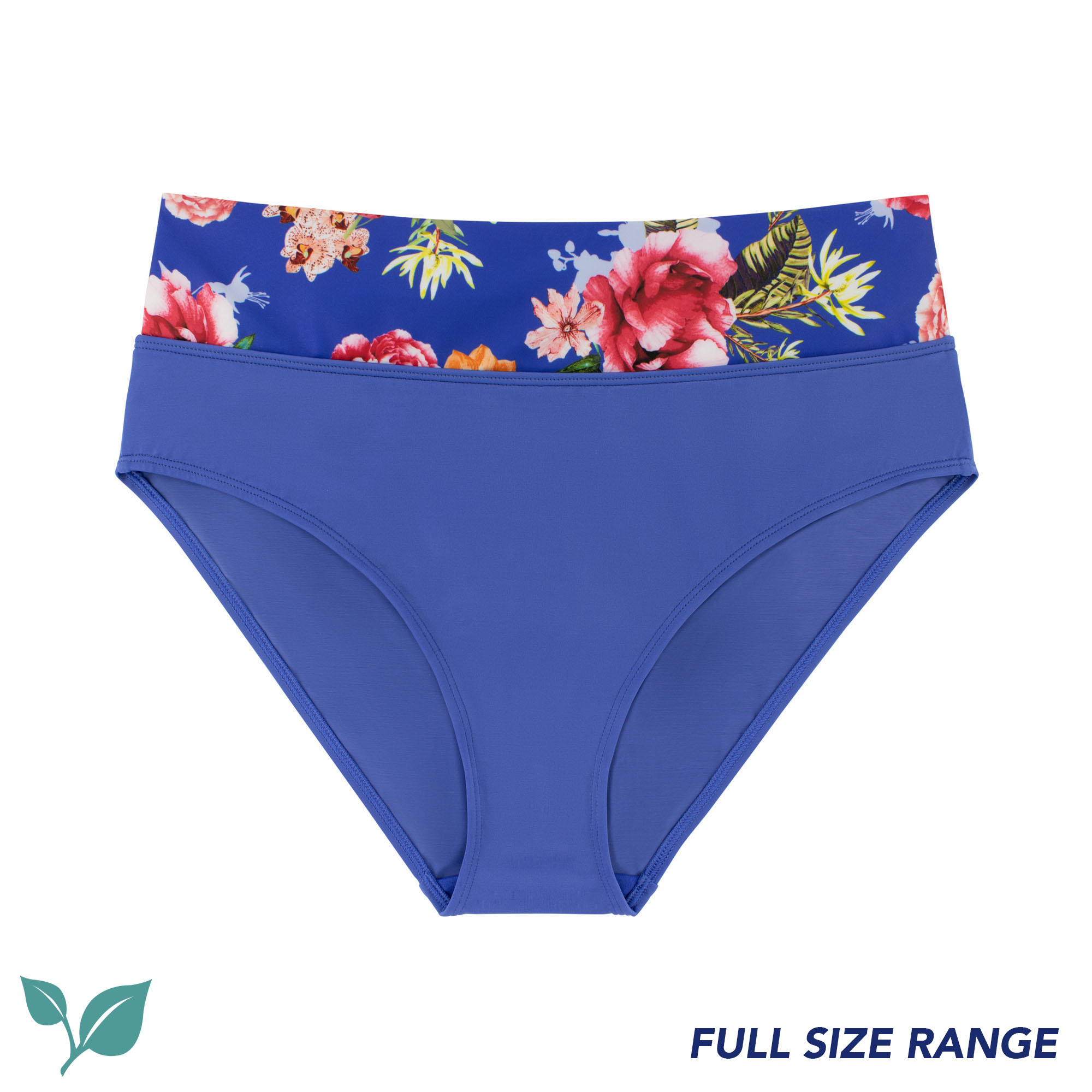 DORINA Bikini-Brief HAITI Unterteil Größe S marine blue floral D17023C 